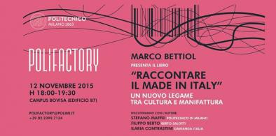 Raccontare il Made in Italy al Polifactory