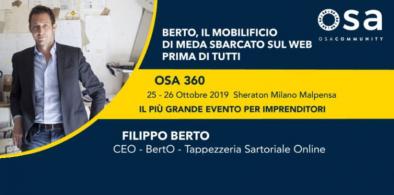 Filippo Berto speaker a osa360 malpensa