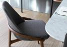 Sedia in legno moderna Jackie WOOD con scrittoio Jim top marmo carrara  - BertO