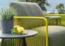 Poltrona da giardino Caroline color lime - arredamento outdoor BertO